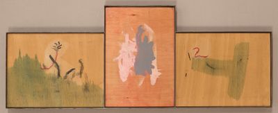 Anton Lamazeres (né en 1954) Sans titre, triptyque 1989 Huil…