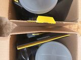 two boxes that have different items inside of them