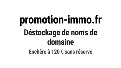 Nom de domaine promotion-immo.fr.