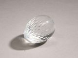a glass object that is sitting on a table