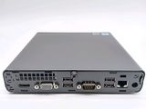 the back of a laptop computer with two ports on it