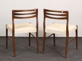 pair of mid century danish teak dining chairs