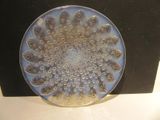 a glass plate with a circular design on it