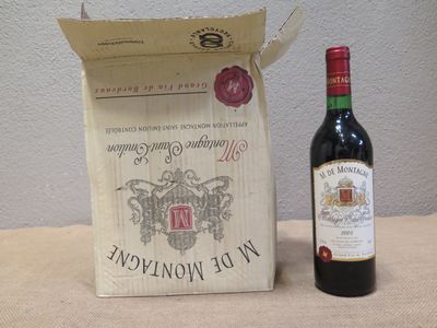 une bouteille de vin posée à côté d'un sac à vin sur une table