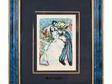 an image of a painting of a woman in a white dress and a man in a blue suit