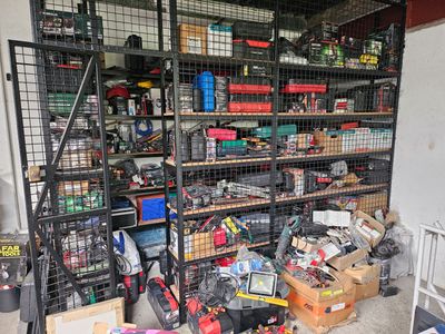 a room filled with lots of assorted items and tools