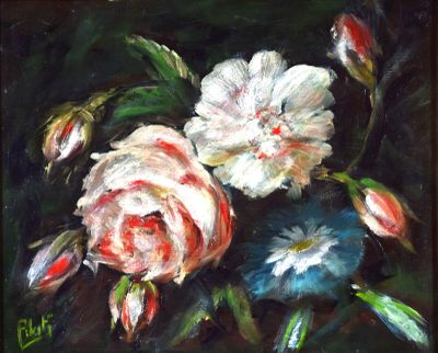 PILATI (XX) "nature morte aux fleurs" - Photo 1