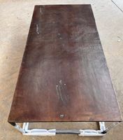 Table basse rectangulaire, en métal , plateau couleur bronze… (photo 3)