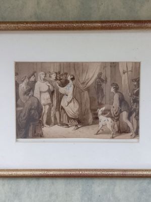 Ecole néogothique vers 1880 Jeanne d'Arc reconnaissant le ro…