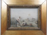 an image of a painting of a couple of men working in a field