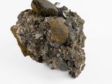 a piece of rock that has some kind of rock on it
