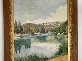 une photo d'un tableau accroché au mur