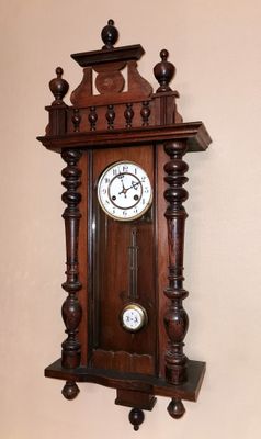 CARTEL d'applique en bois naturel, H : 96 cm - Photo 1