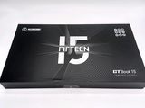 a black box with the number fifteen on it