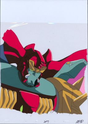 un gros plan sur l'image d'un personnage de dessin animé allongé sur un lit