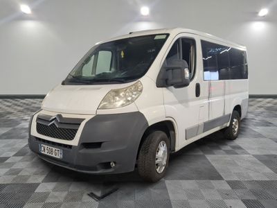 a white van that is parked in a room
