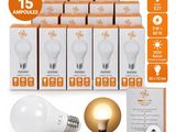 lot de 15 ampoules LED E27 5 W E27 5 W E27 5 W E27 5 W E27 5 W E27 6 W E