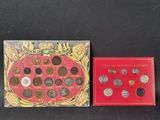 a box of coins and a box of coins on a table