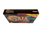 an image of a close up of a box of gaia on a white background