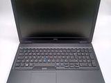 the dell laptop is open and ready to be used