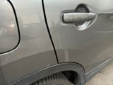a close up of a door handle on a car