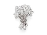 une broche « bouquet de diamants », signée Van Cleef