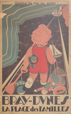 C de Hasse ? (XXe siècle) Bray-Dunes la plage des familles -…