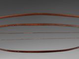 three different types of bows and arrows on a gray background