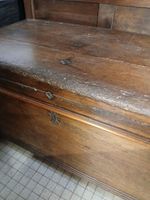 VENTE VOL : Ancien coffre en chêne massif, XVIIIe, dans l'ét… (photo 2)