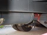a close up view of the rear end of a semi truck