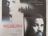l'affiche du film « Philadelphia », avec Tom Hanks et Denzel Washington
