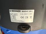 a close up of a blue and orange blow dryer