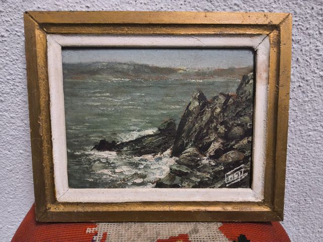 Georges GOETZ (1910-2001) « les falaises » . Huile sur isorel. Si...