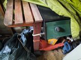 an image of a wooden table with a drawer underneath it