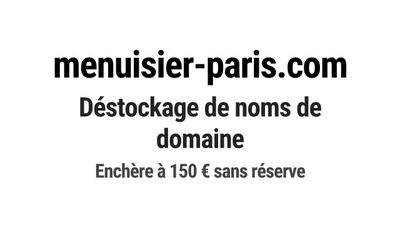 Nom de domaine menuisier-paris.