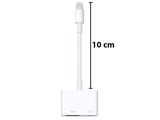 a close up of a white cable connected to a white device