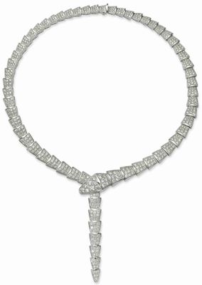Bvlgari Collier Serpenti Viper Diamants 14,74 CT EN OR Blanc…