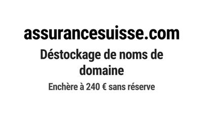 Nom de domaine assurancesuisse.