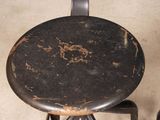 two stools that are sitting next to each other
