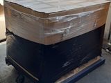 a box that is sitting on top of a cart