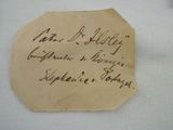 an old piece of paper with writing on it