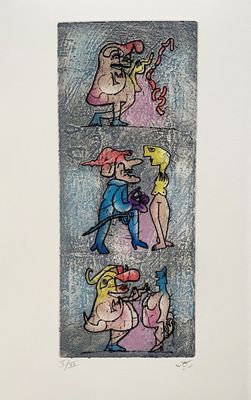 Roberto Matta - Ubu roi VIII, 1982