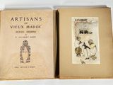 an old book with a picture of a man and a woman on it