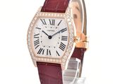 an image of a wrist watch with roman numerals and diamonds