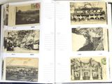 a book with pictures of buildings and people in it