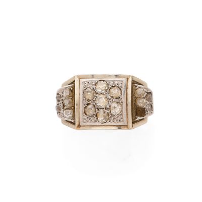 une bague en or et diamant