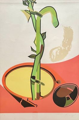 HERVÉ TELEMAQUE (1937 -2022) Avec tuteur, 1982