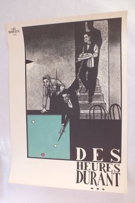 une photo d'une affiche accrochée au mur d'une pièce