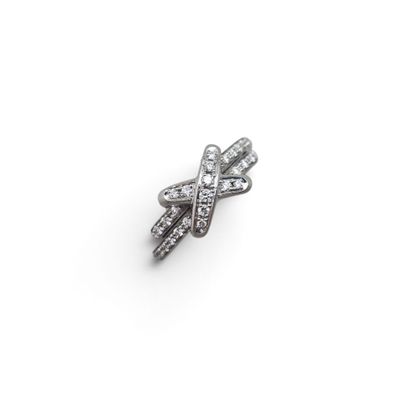 an image of a diamond bow ring on a white background