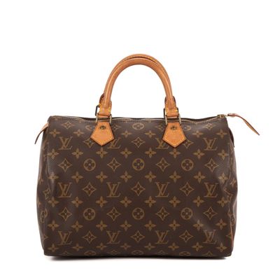 LOUIS VUITTON - SAC à main modèle "Speedy 30" en toile Monog…